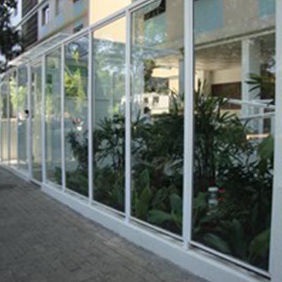 muro de vidro em campo belo