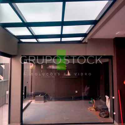 porta de vidro de correr